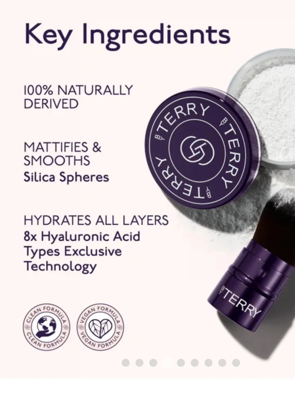 By Terry HYALURONIC HYDRA-POWDER invisible matte no lines no pores hydrates